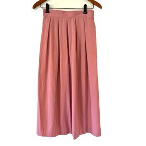 Vintage New York Clothing Co Deadstock Pink Midi Skirt Pleated Size 8